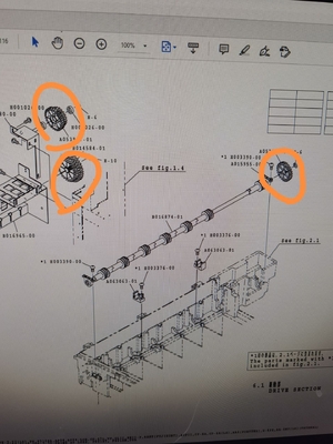 Các bộ phận được cải tiến cho Noritsu QSS29 Minilab Gear A053917-01 + B014584-01 + A093909 nhà cung cấp
