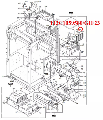 113C1059580A 113C1059580 dành cho Fuji Frontier 550/570 / 570R LP5500 / LP5700 / LP5700R Minilab GIF23 PCB ass'y đã được sử dụng nhà cung cấp