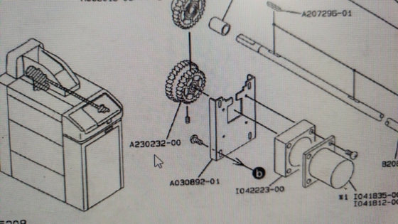 Bộ xử lý phim Noritsu 60 HZ GEAR A230232 Dual Driver Gear metal center V30 Minilab nhà cung cấp