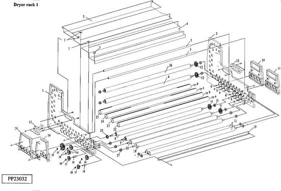 H153096 20306024 Trục cho Máy sấy con lăn bằng bọt biển Vật liệu Noritsu LPS 24 PRO Minilab nhà cung cấp