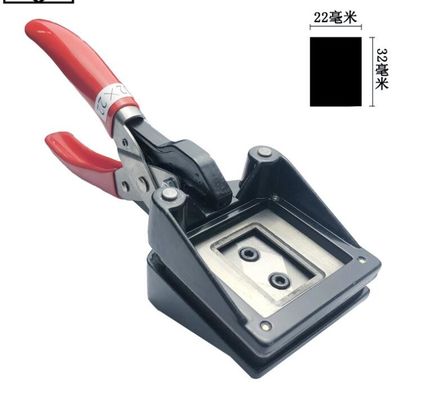 Máy cắt ảnh cầm tay tùy chỉnh Giấy phép thẻ ID 22mm X 32mm Nguồn bằng tay nhà cung cấp