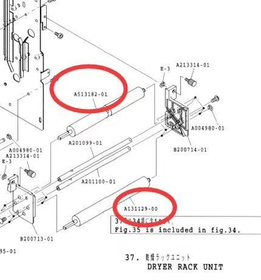 A513182-01 / A131129-00 Con lăn xốp Minilab Noritsu V30 V50 V100 QSF430 QSF450 QSF4100 nhà cung cấp