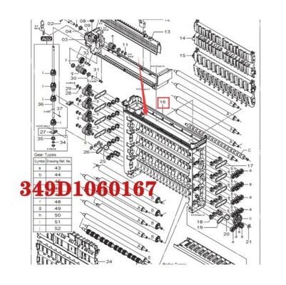 Fuji 550 minilab Tấm 349D1060167 / 349D1060167D nhà cung cấp